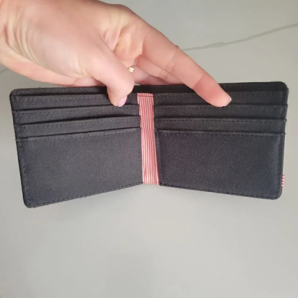 Herschel Supply Co Roy coin RFID wallet in black
